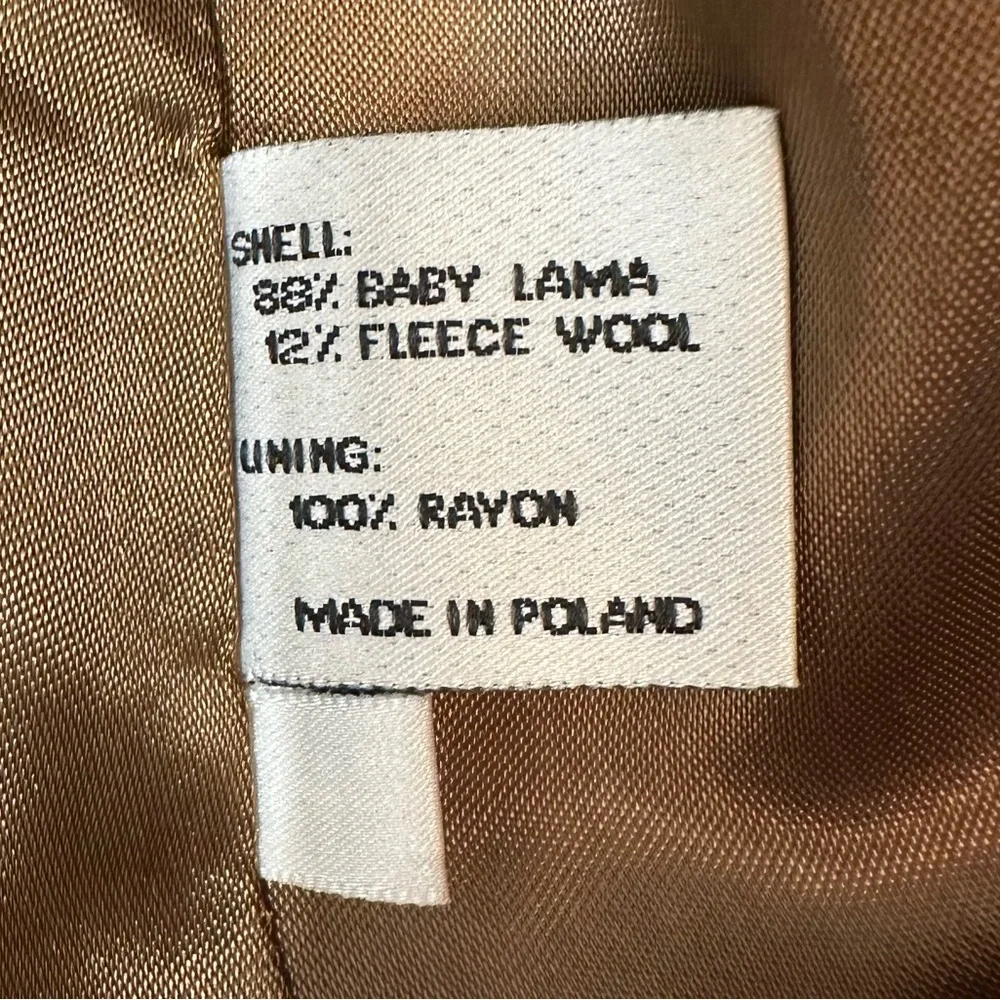 Bill Blass Vintage Rare Baby Llama Coat 4 Mid Length Brown Old Money Classic
